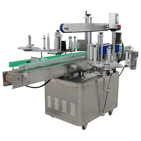 Fabriksforsyning Halvautomatisk overflademærkatapplikator Flad firkantet flaskemærkningsmaskine 