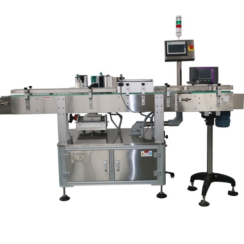 Automatisk omvikling af typemærker Hot Melt Lim OPP Papir Vandflaske Mærkning Maskine 