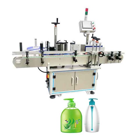 Fuldautomatisk plastik PET-flaske PVC-filmærmemærkningsmaskine 