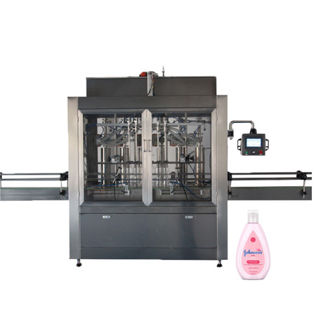 Lineær Type 12 hoved Viskøs rapsoliepåfyldningsmaskine Producent Plastflaske Flydende påfyldningsmaskiner 