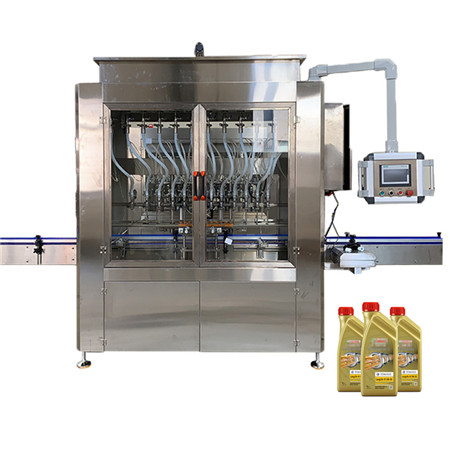 Lineær type smøreoliepåfyldnings- og afdækningsmaskine 