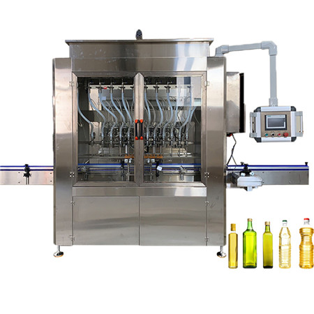 Automatisk flaskeolie flydende påfyldningsmaskine med forseglingskapselmærkningslinje 