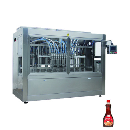 2019 Seneste flydende drik juice posepåfyldningsmaskine, halvautomatisk 8 dyse varmeforseglingspåfyldningsmaskine til vandmælk. 