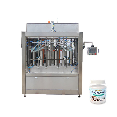 Fuldautomatisk SMC stempel lineær 4 dyse 5000 ml rent vand juice fyldning og skrue afdækningsmaskine til flasker dåser krukker (YT4T-4G og CDX-1) 