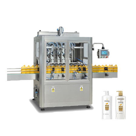 Automatisk 0,5L-5L kæledyrsflaske solsikke vegetabilsk spiselig oliven madolie fyldningsudstyr produktionslinje aftapning emballeringsmaskine 